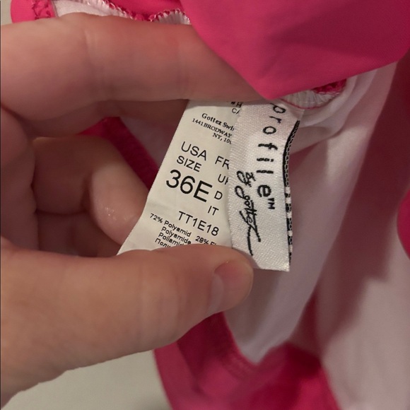 Profile by Gottex ROSE Tutti Frutti Underwire Tankini Top US 36E - Picture 5 of 6